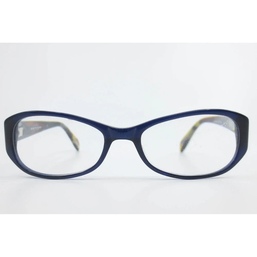 Chelsea Morgan CM 2001 NV Navy Blue Tortoise Oval Eyeglass Frames 51-16-135